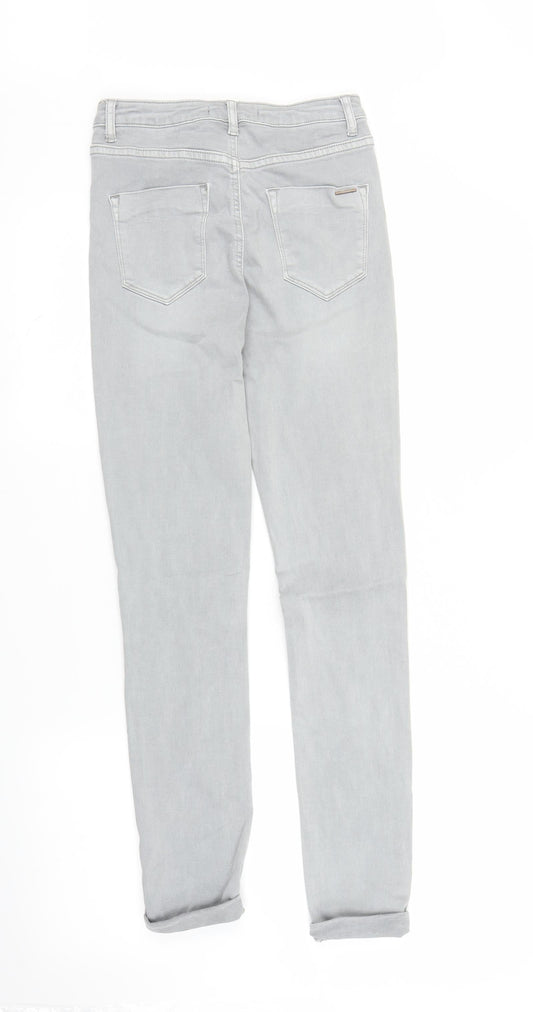 Toxik Womens Grey  Denim Skinny Jeans Size 8 L26 in