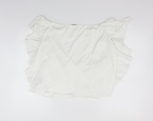 Marks and Spencer Womens White   Basic T-Shirt Size 14