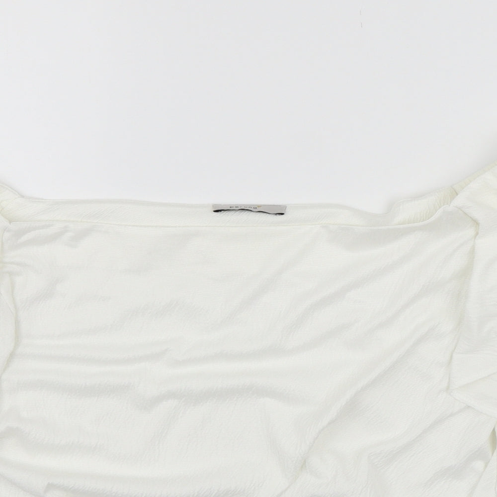 Marks and Spencer Womens White   Basic T-Shirt Size 14