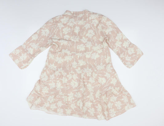 Passiona Womens Beige Geometric  Fit & Flare  Size 12