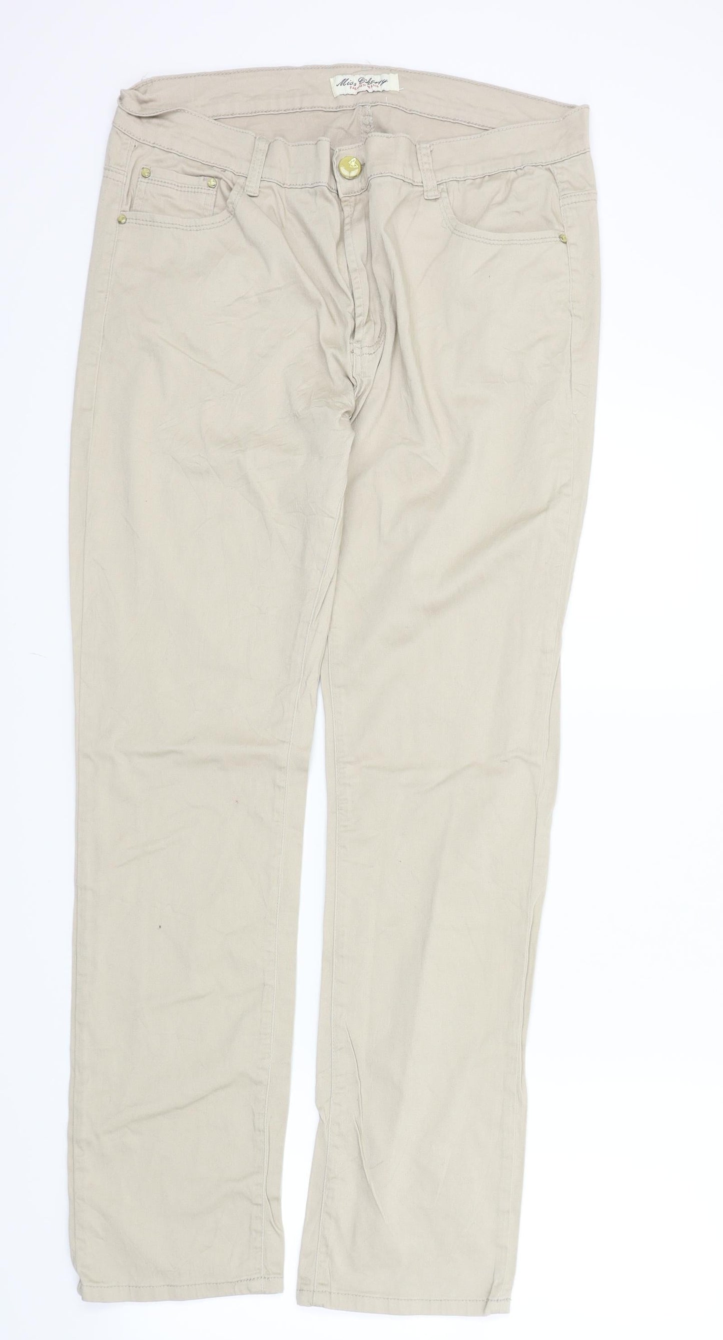 miss cherry Womens Beige   Trousers  Size M L30 in