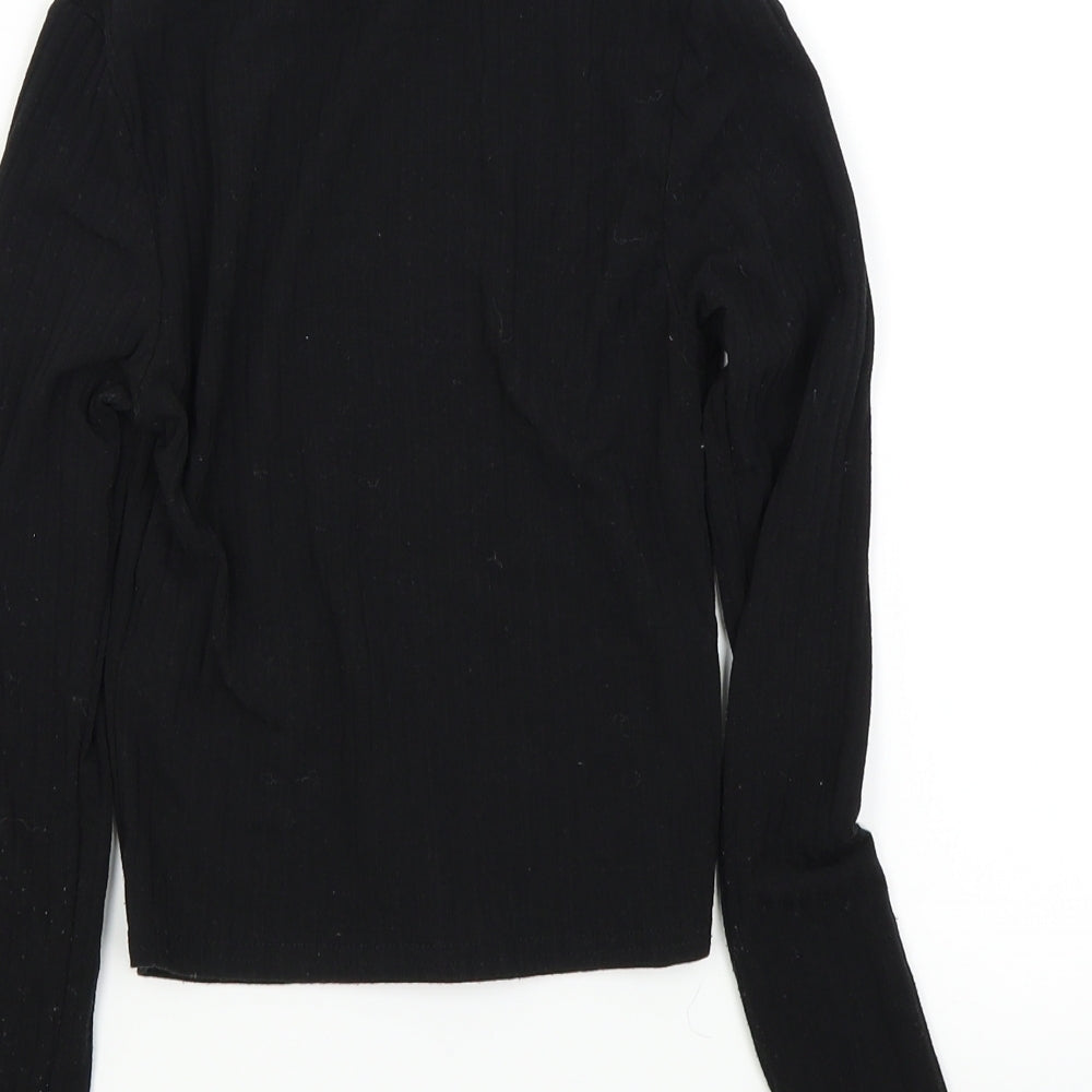 New Look Girls Black   Basic T-Shirt Size 10 Years