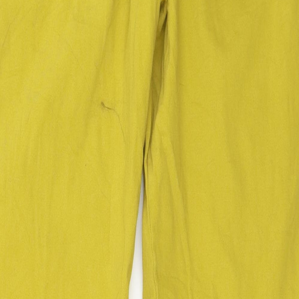 Preworn Womens Yellow   Trousers  Size L L26 in