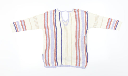 Marks and Spencer  Womens Ivory Striped  Basic Blouse Size 10