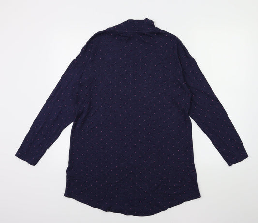 Marks and Spencer Womens Blue Polka Dot Knit Pullover Jumper Size 12