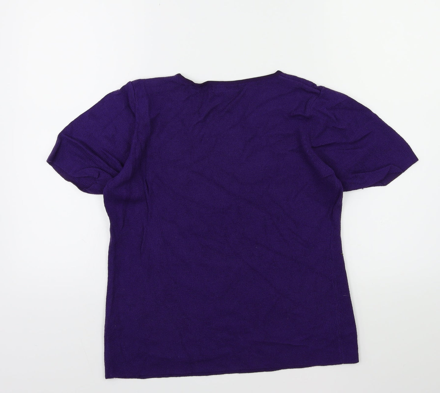 Berkertex Womens Purple  Knit Pullover Jumper Size 10