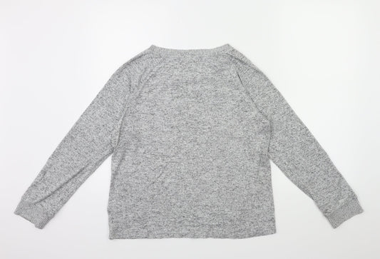 Love To Lounge Womens Grey   Pullover Sweatshirt Size 12