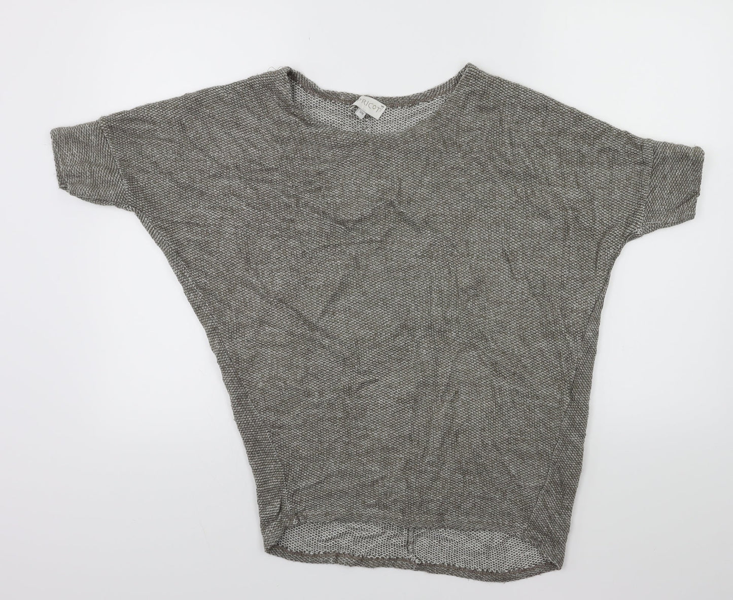 Apricot Womens Grey  Knit Pullover Jumper Size S