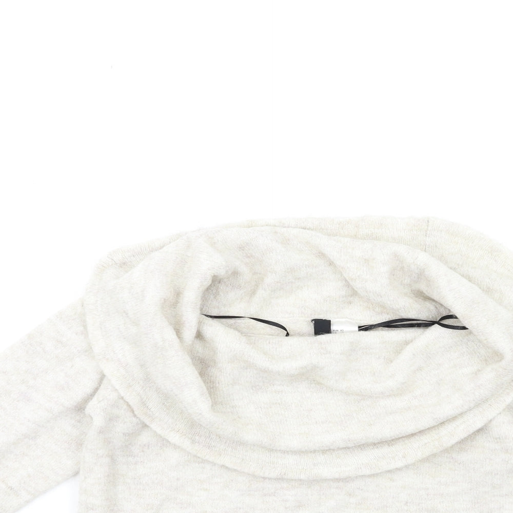 H&M Womens Beige  Knit Pullover Jumper Size XS