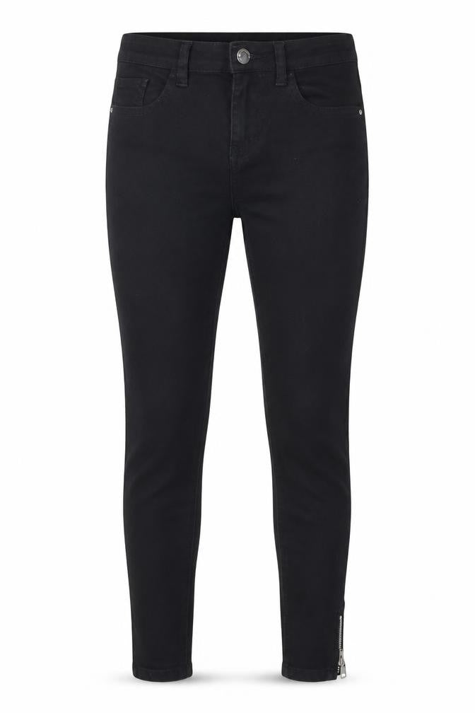 Denim & Co. Womens Black  Denim Skinny Jeans Size 6 L25 in