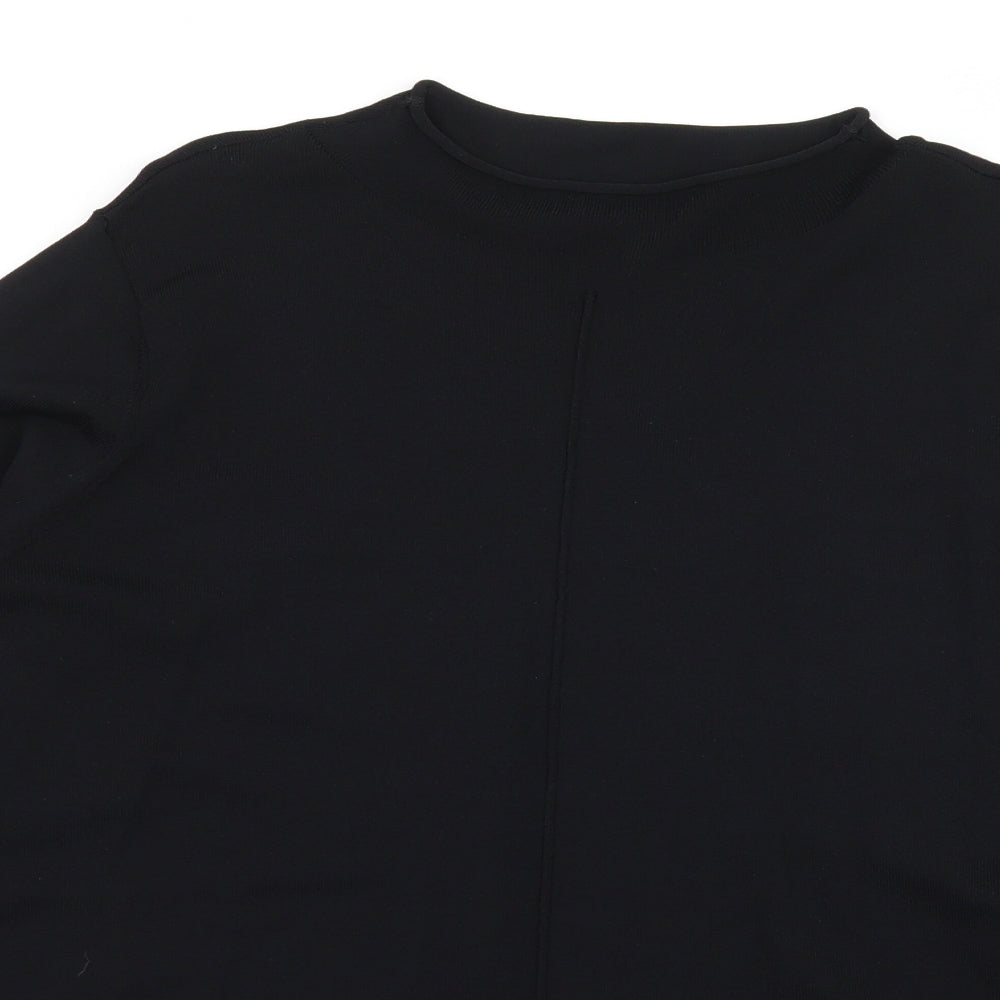 NEXT Womens Black  Knit Pullover Jumper Size 14