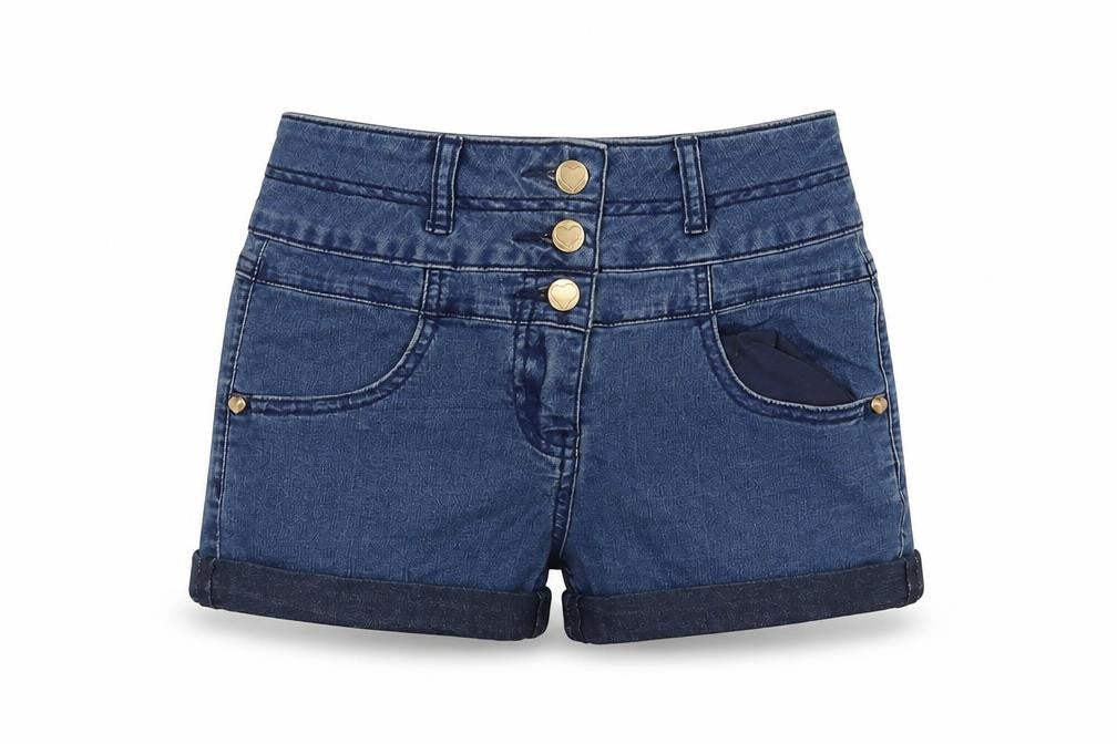 Dunnes Womens Blue   Cut-Off Shorts Size 28 in