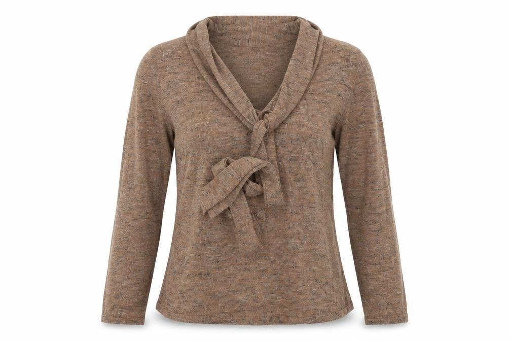 Backdrop Womens Grey  Knit Pullover Jumper Size S