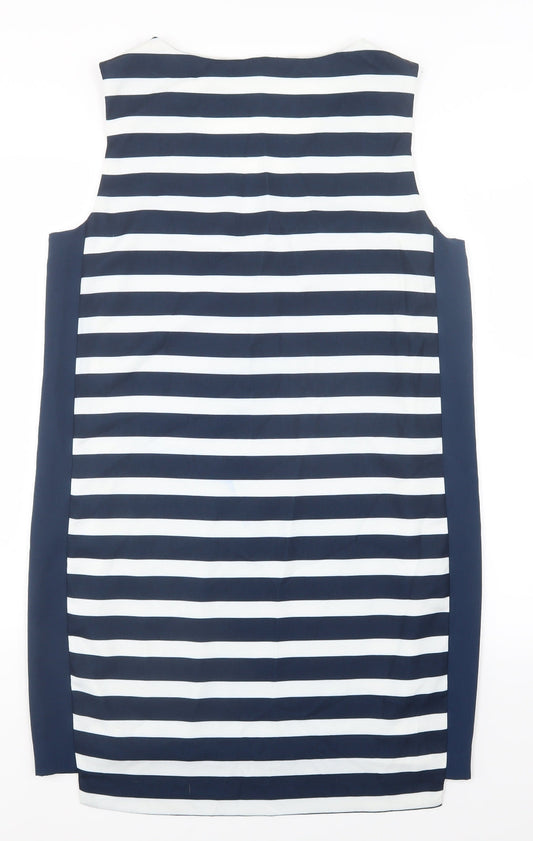 Vera Moda Womens Blue Striped  Shift  Size L