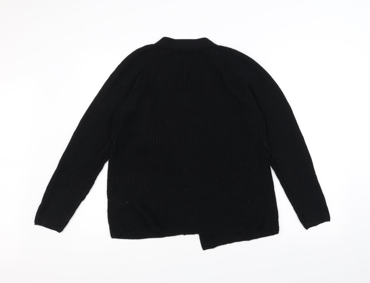 Brave Soul Womens Black  Knit Jacket Coatigan Size S