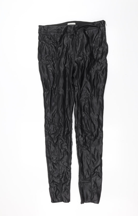 Topshop Womens Black   Trousers  Size 14 L29 in