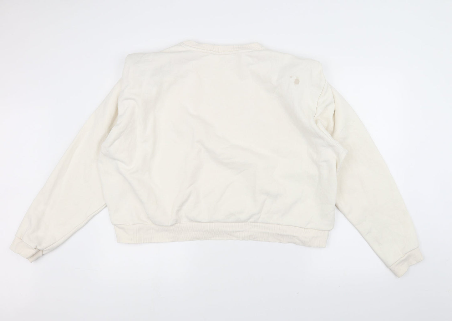 H&M Womens White   Pullover Jumper Size XL