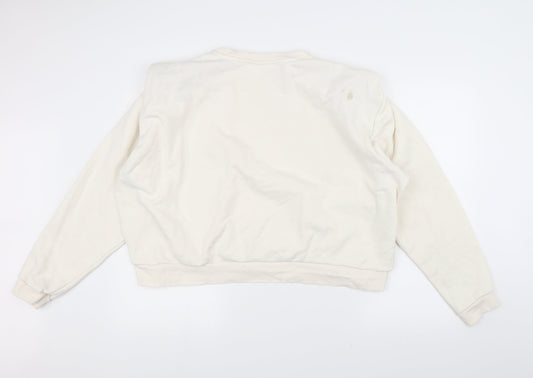 H&M Womens White   Pullover Jumper Size XL