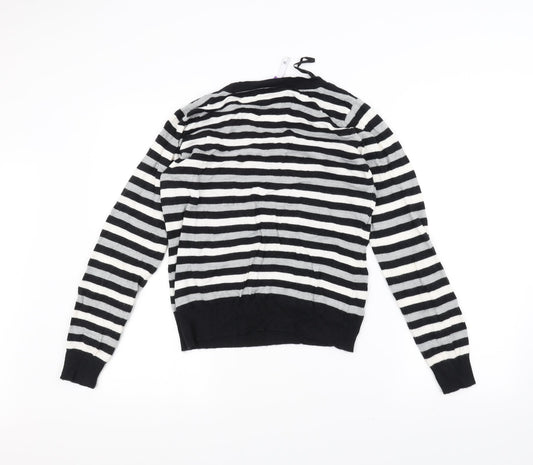 BHS Womens Blue Striped  Pullover Jumper Size 10