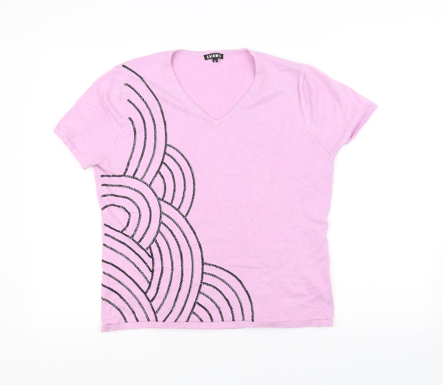 casamia Womens Pink   Basic T-Shirt Size M