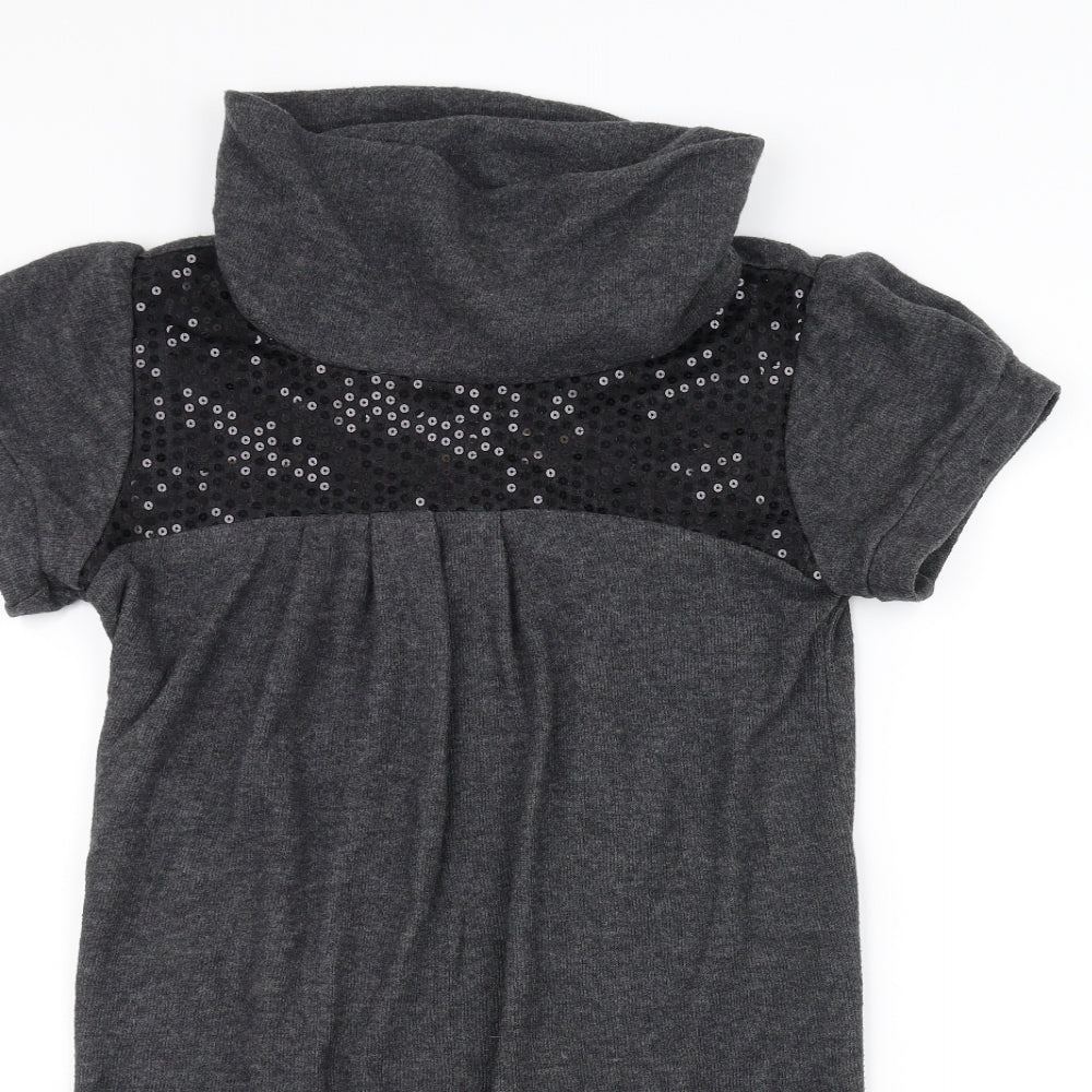 shikha Womens Grey   Pullover Jumper Size M