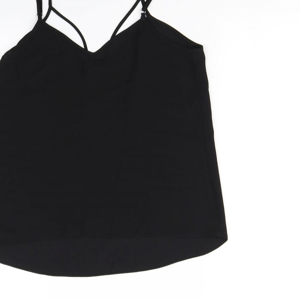 River Island Womens Black   Basic Tank Size 8