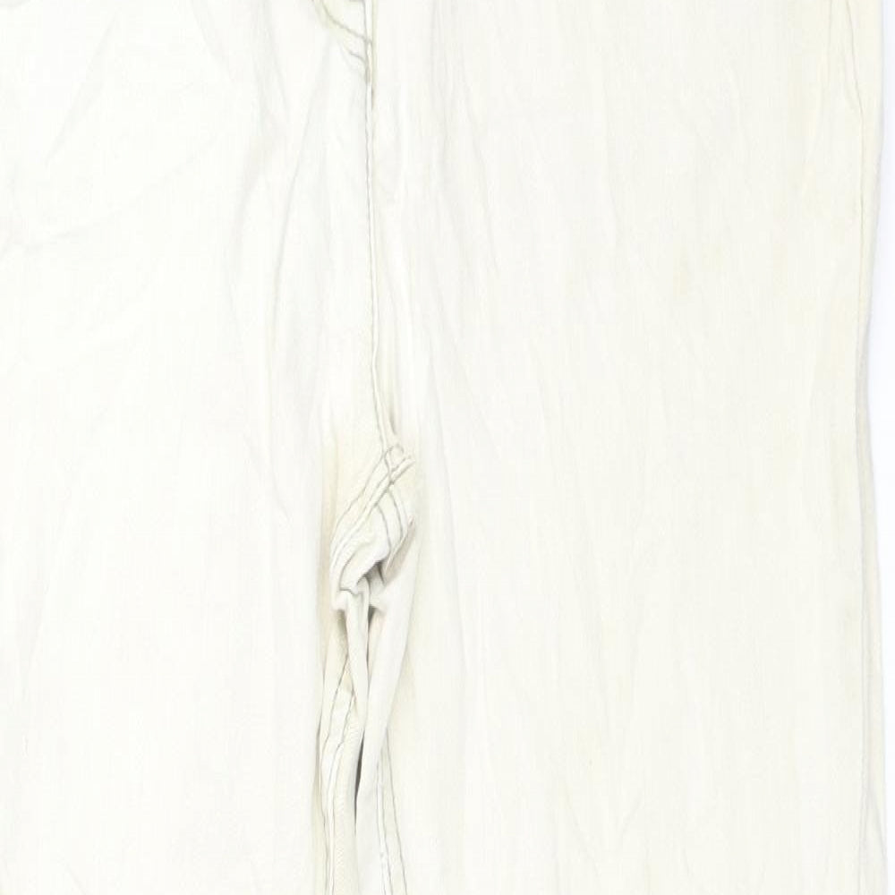 saviour Womens Beige  Denim Straight Jeans Size 33 in L27 in