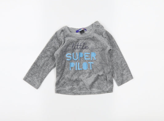 Lupilu Boys Grey   Pullover Jumper Size 6-9 Months