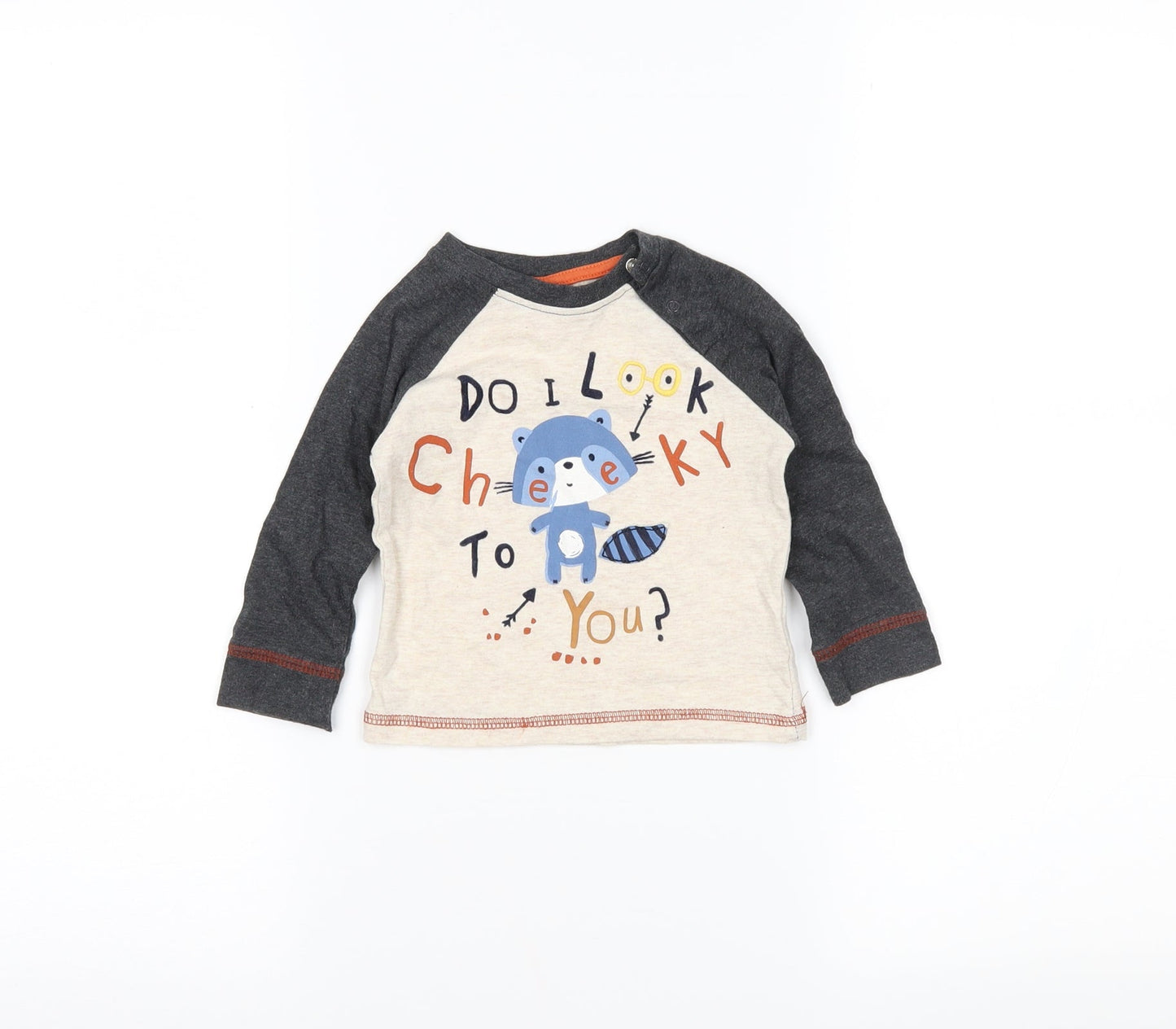 Lullaby Boys Beige   Basic T-Shirt Size 6-9 Months