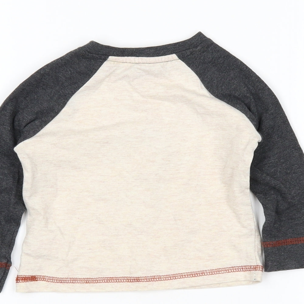 Lullaby Boys Beige   Basic T-Shirt Size 6-9 Months