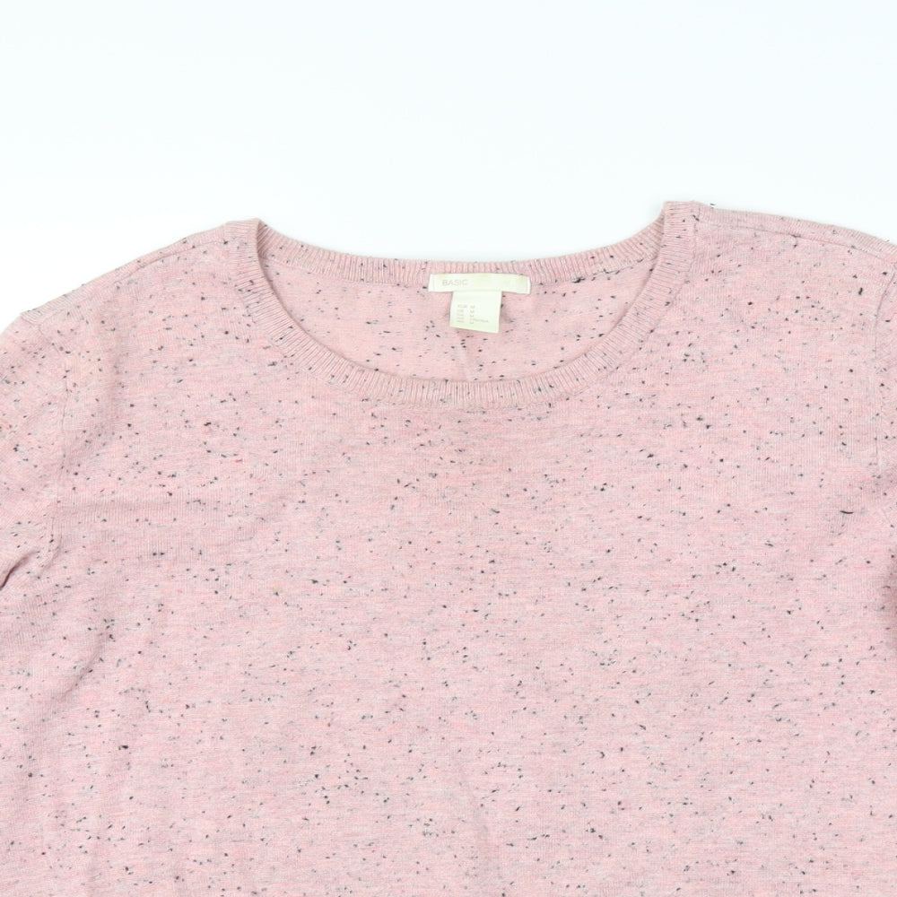 H&M Womens Pink   Pullover Jumper Size M