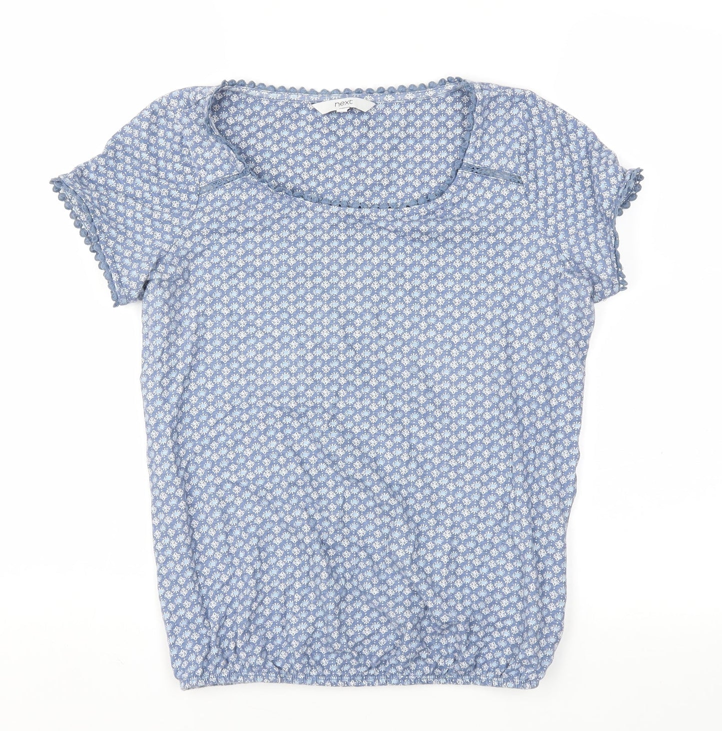 next  Womens Blue Floral  Basic T-Shirt Size 6