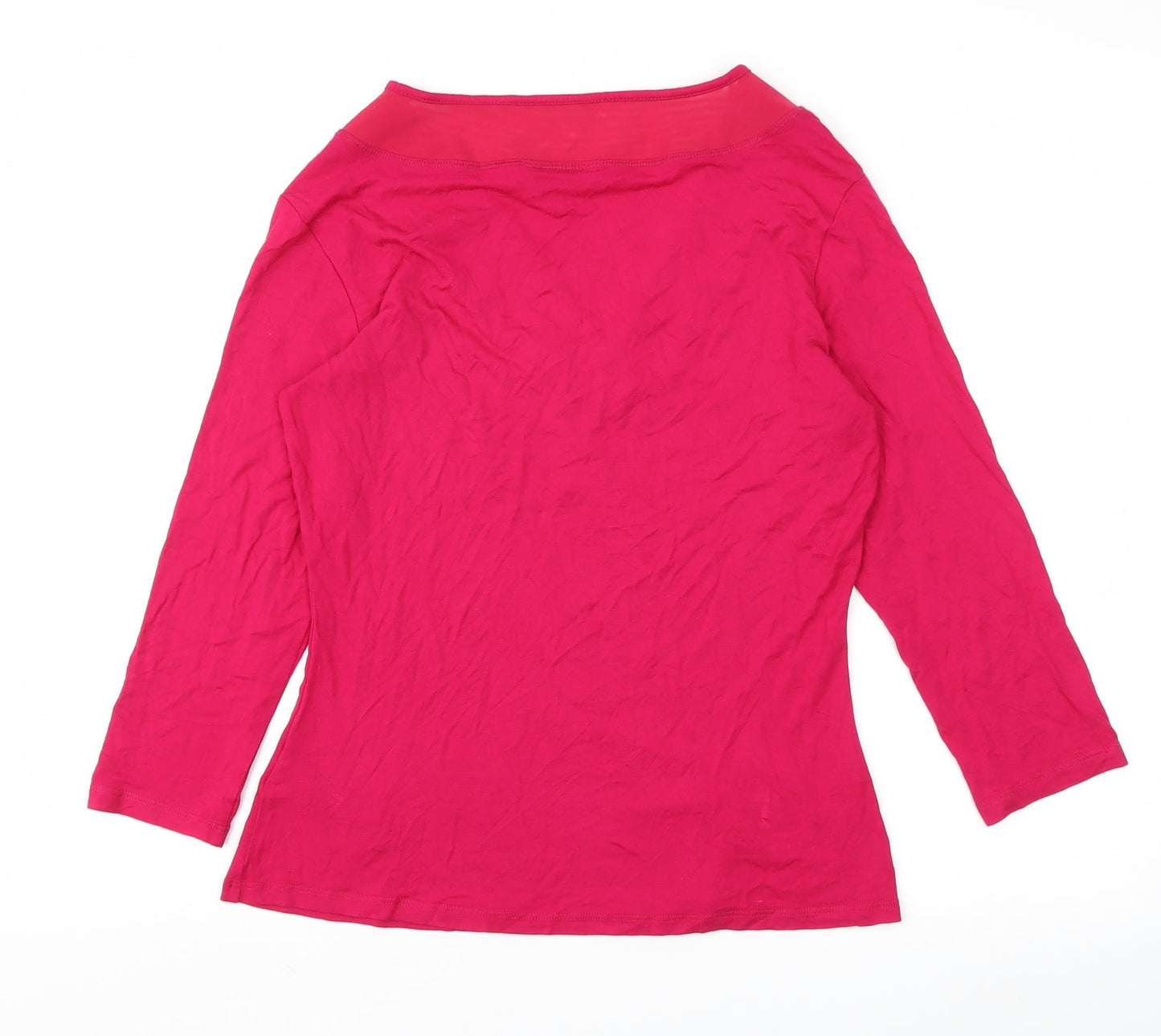 Debehams Womens Pink   Basic T-Shirt Size 12