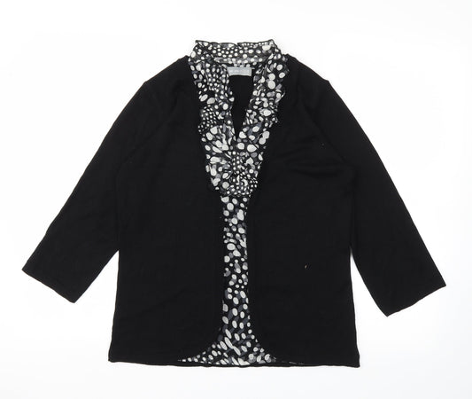 m&s Womens Black   Basic T-Shirt Size 12