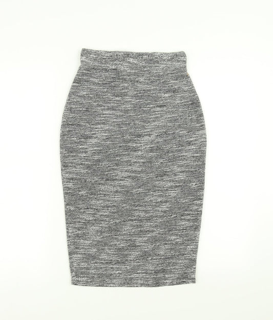 New Look Womens Grey   Straight & Pencil Skirt Size 8
