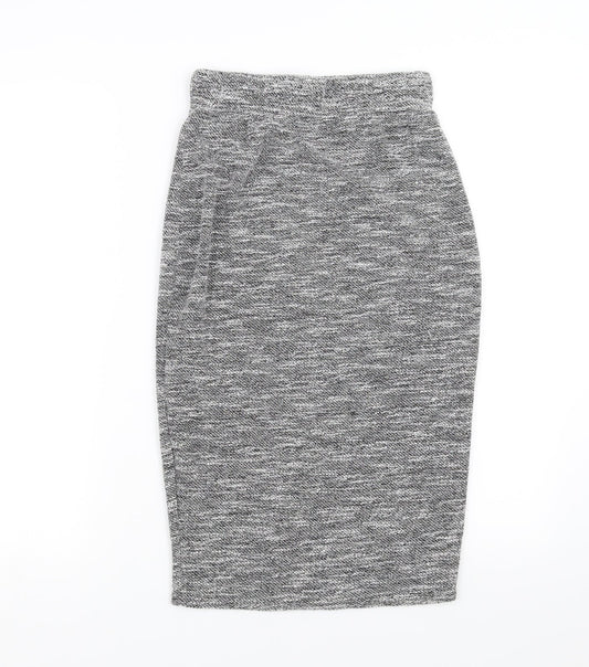 New Look Womens Grey   Straight & Pencil Skirt Size 8