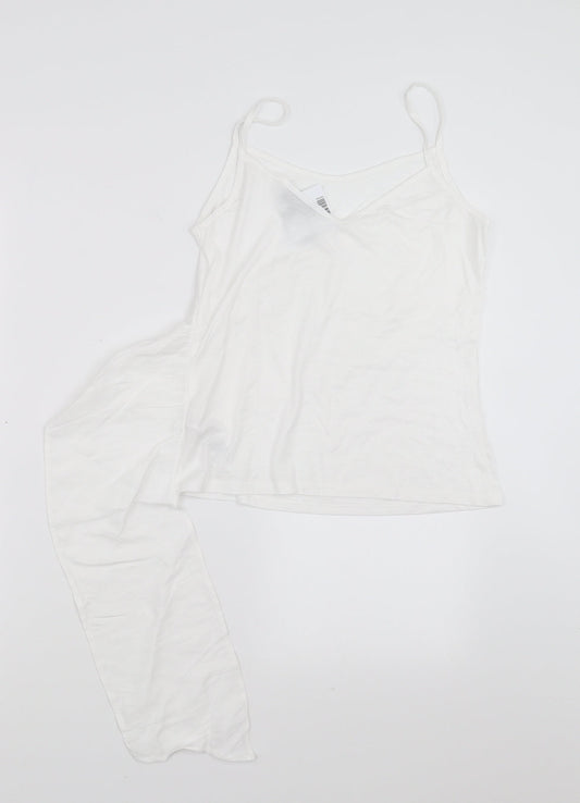Topshop Womens White   Camisole T-Shirt Size 8