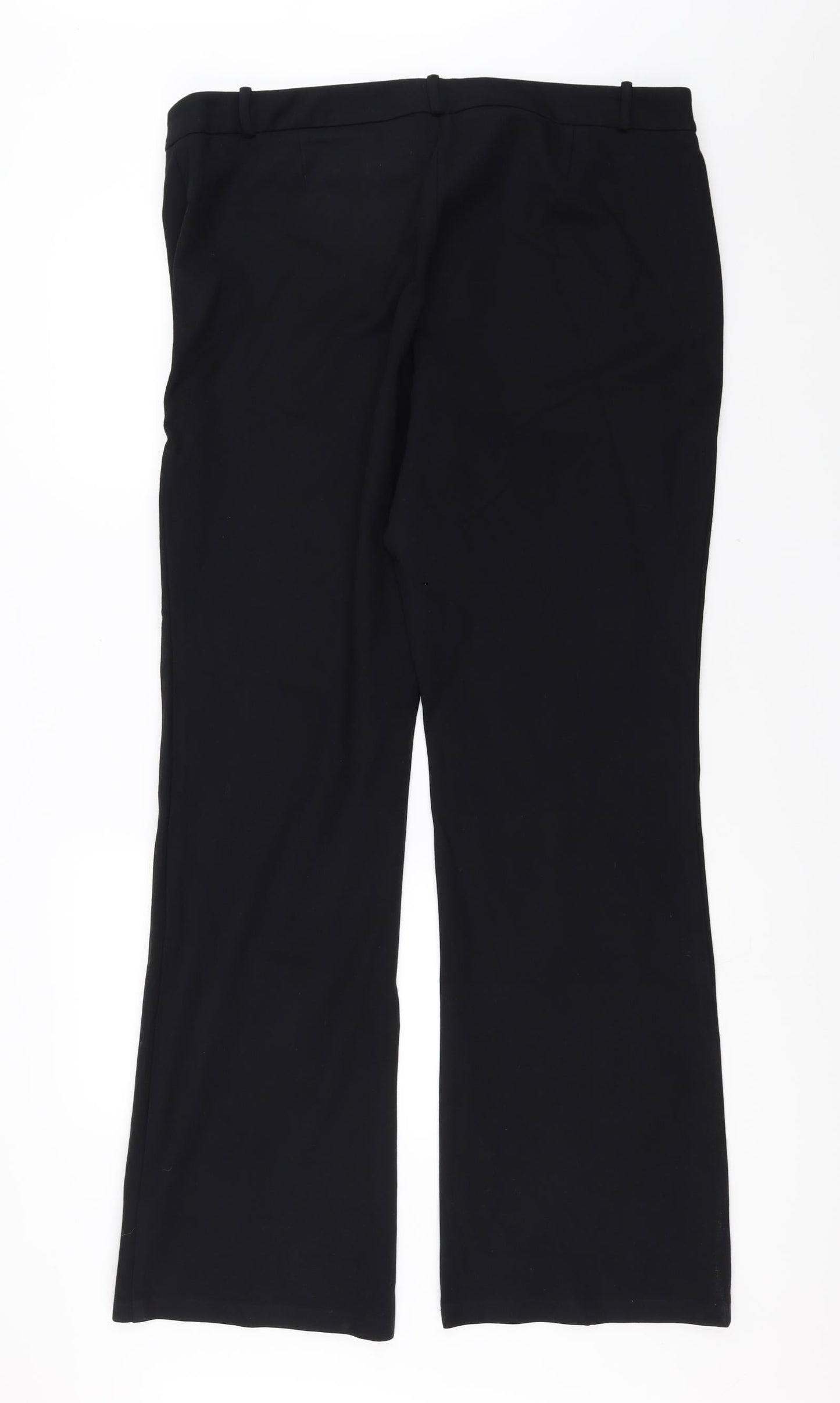 Marks and Spencer Womens Black   Trousers  Size 38 in L33 in - bootleg