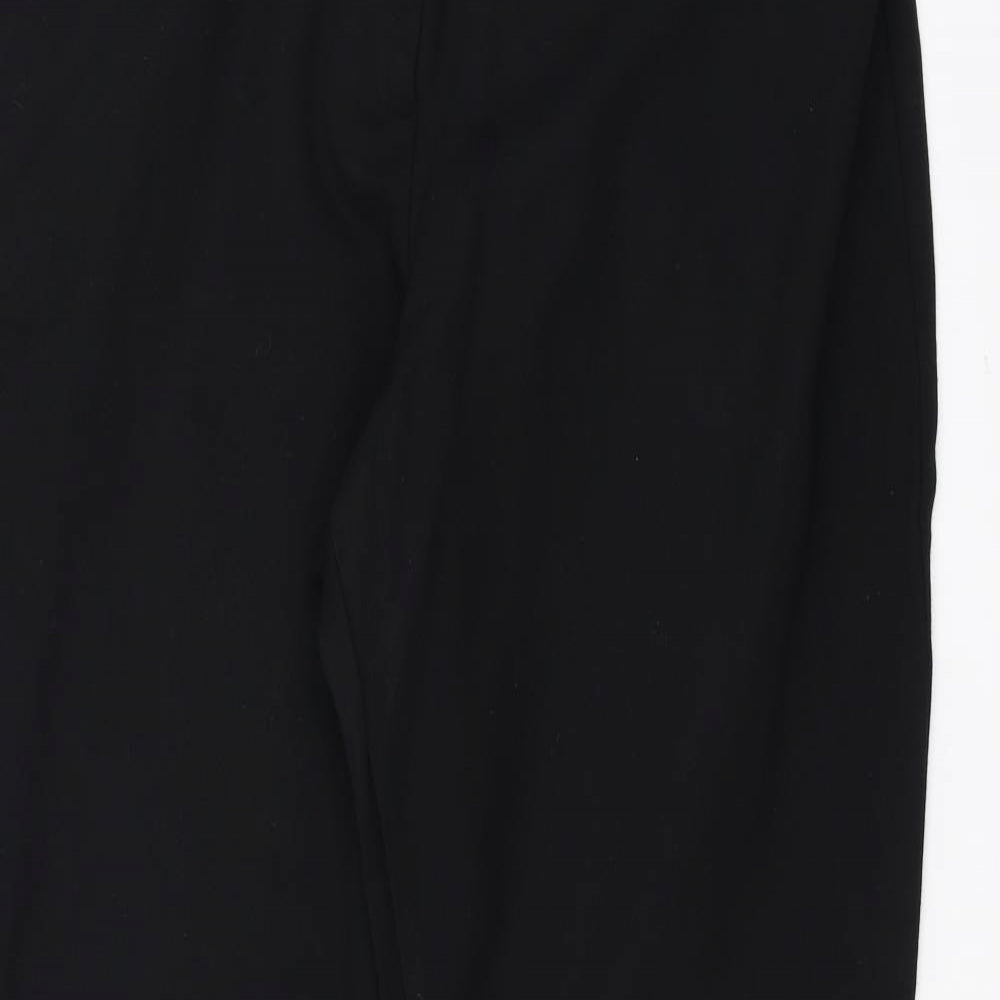 Marks and Spencer Womens Black   Trousers  Size 38 in L33 in - bootleg