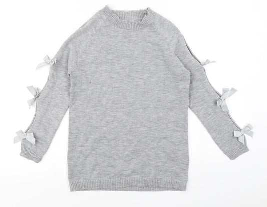 Preworn Womens Grey  Knit Pullover Jumper Size XL