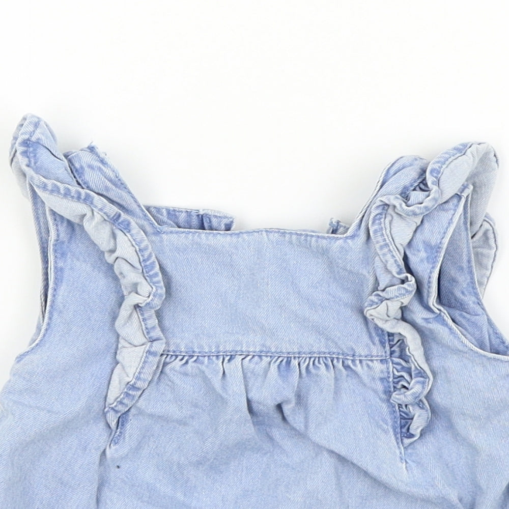 TU Girls Blue   Basic Casual Size 0-3 Months  - Ruffle Detail