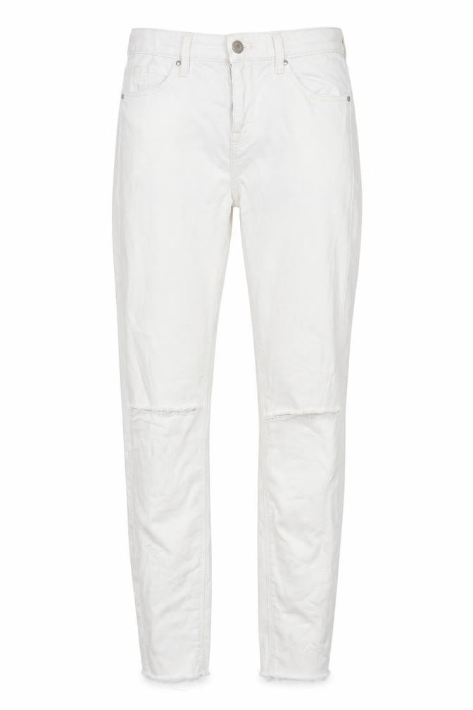 Topshop Womens White  Denim Skinny Jeans Size 25 in L26 in