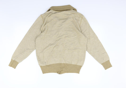 breidhof Womens Beige   Full Zip Jumper Size M