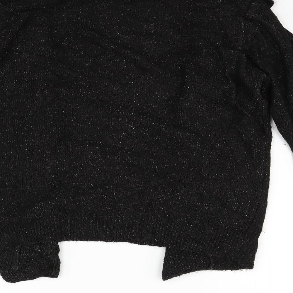 River Island Womens Black   Pullover Jumper Size S