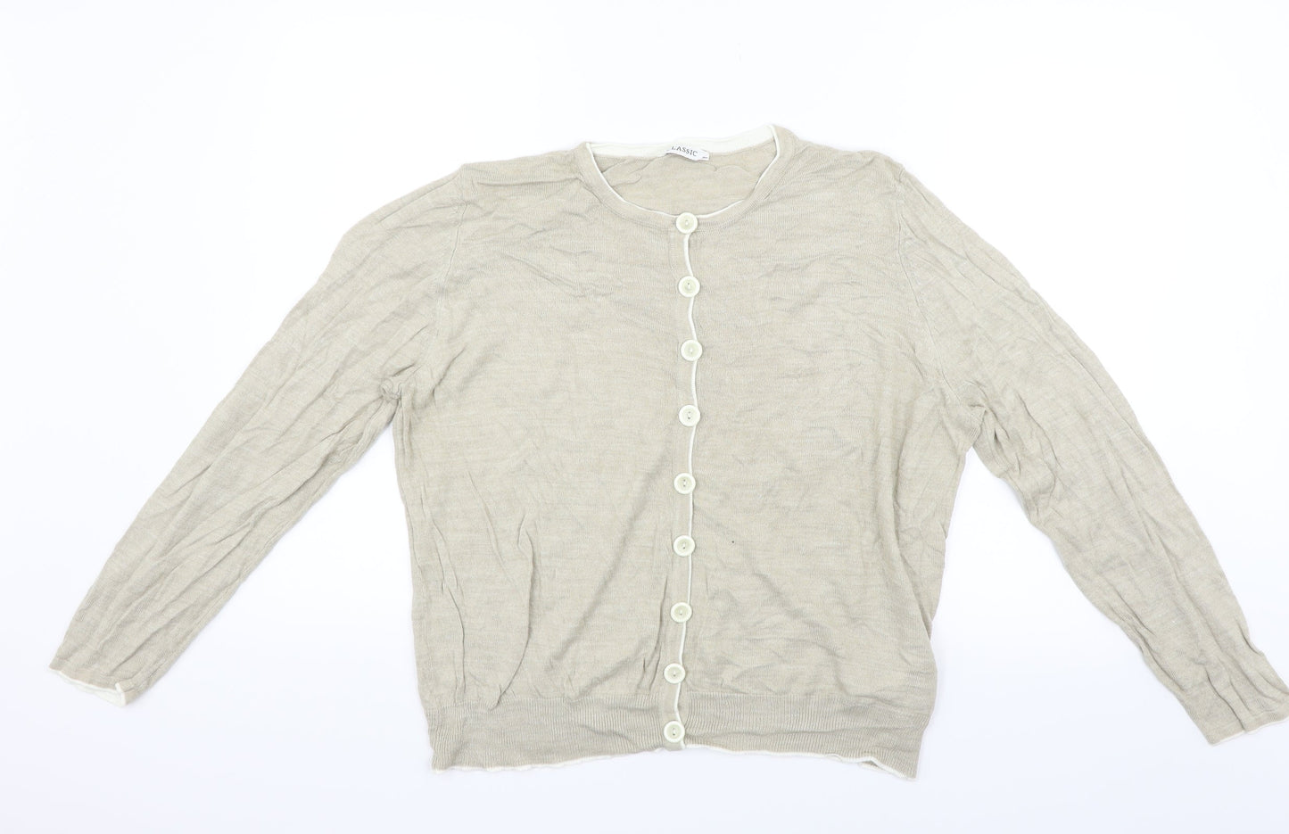 Marks and Spencer Womens Beige   Pullover Jumper Size 18
