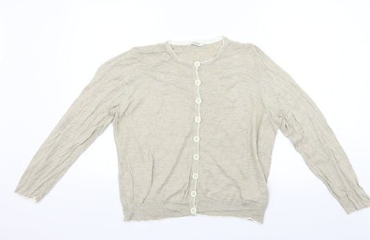 Marks and Spencer Womens Beige   Pullover Jumper Size 18