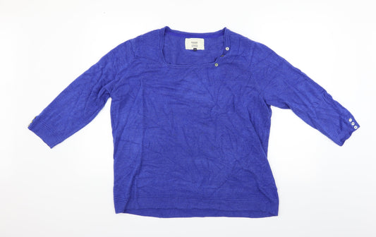 Maine Womens Blue   Pullover Jumper Size 22