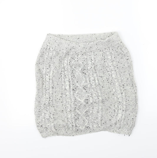 Select  Womens Grey   A-Line Skirt Size 14