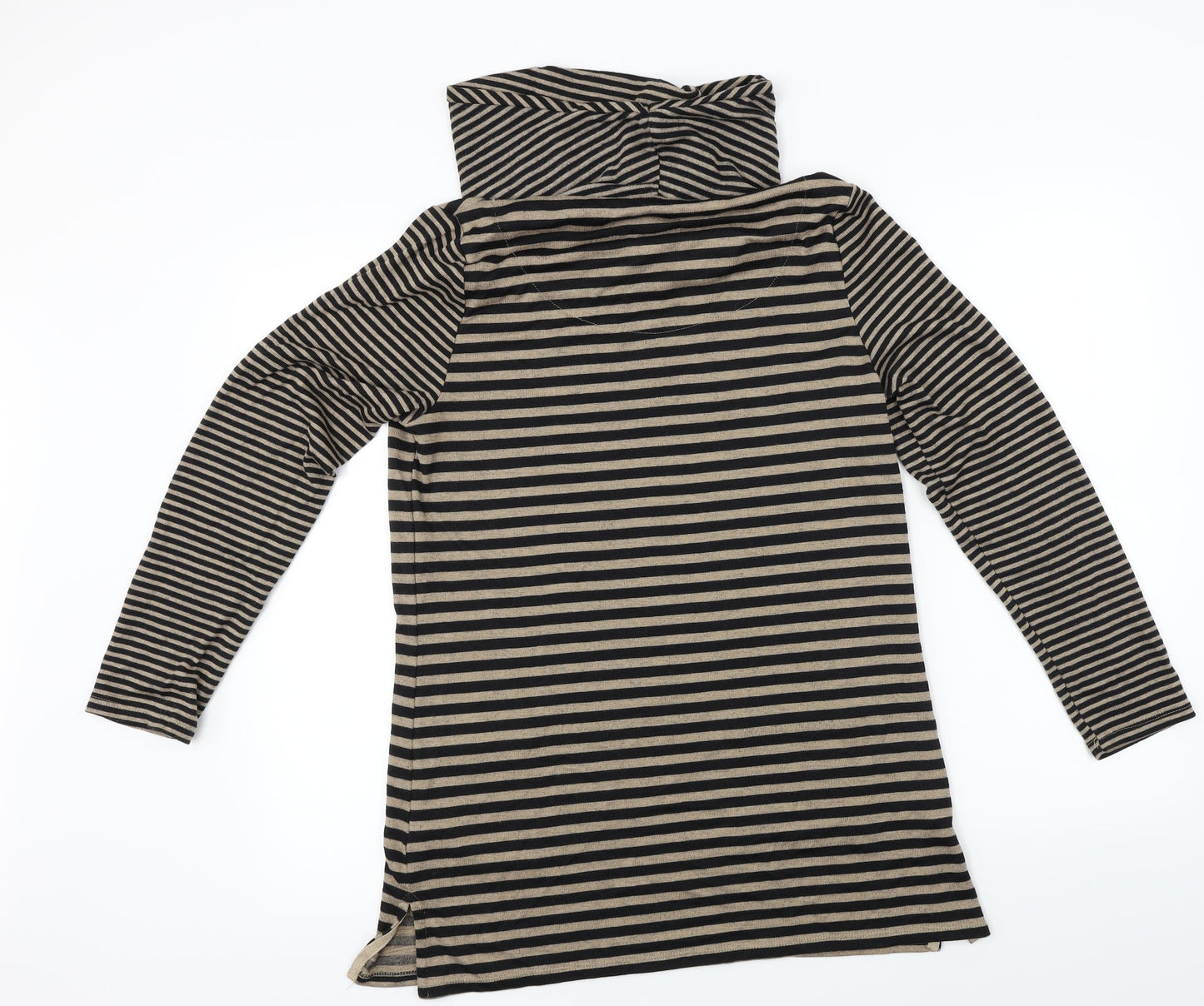 t.i.g.i Womens Brown Striped  Pullover Jumper Size 12