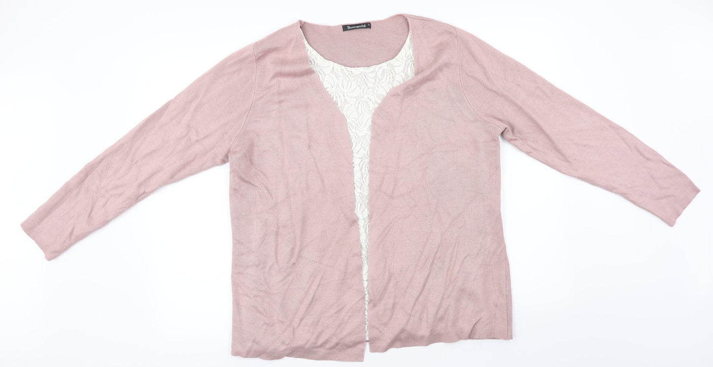 Bonmarché  Womens Pink   Pullover Jumper Size L